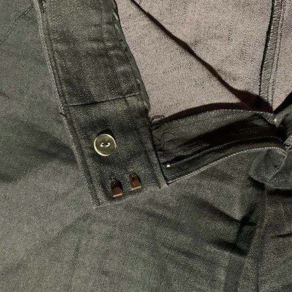 CATO Womens Charcoal STRETCH Career Casual Straight Capri Pants‎ Size 8 - Picture 5 of 6